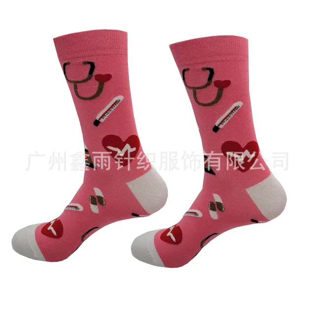 Medical Themed Socks For Hospital Staff And Students Pink - Shop at LoveMi