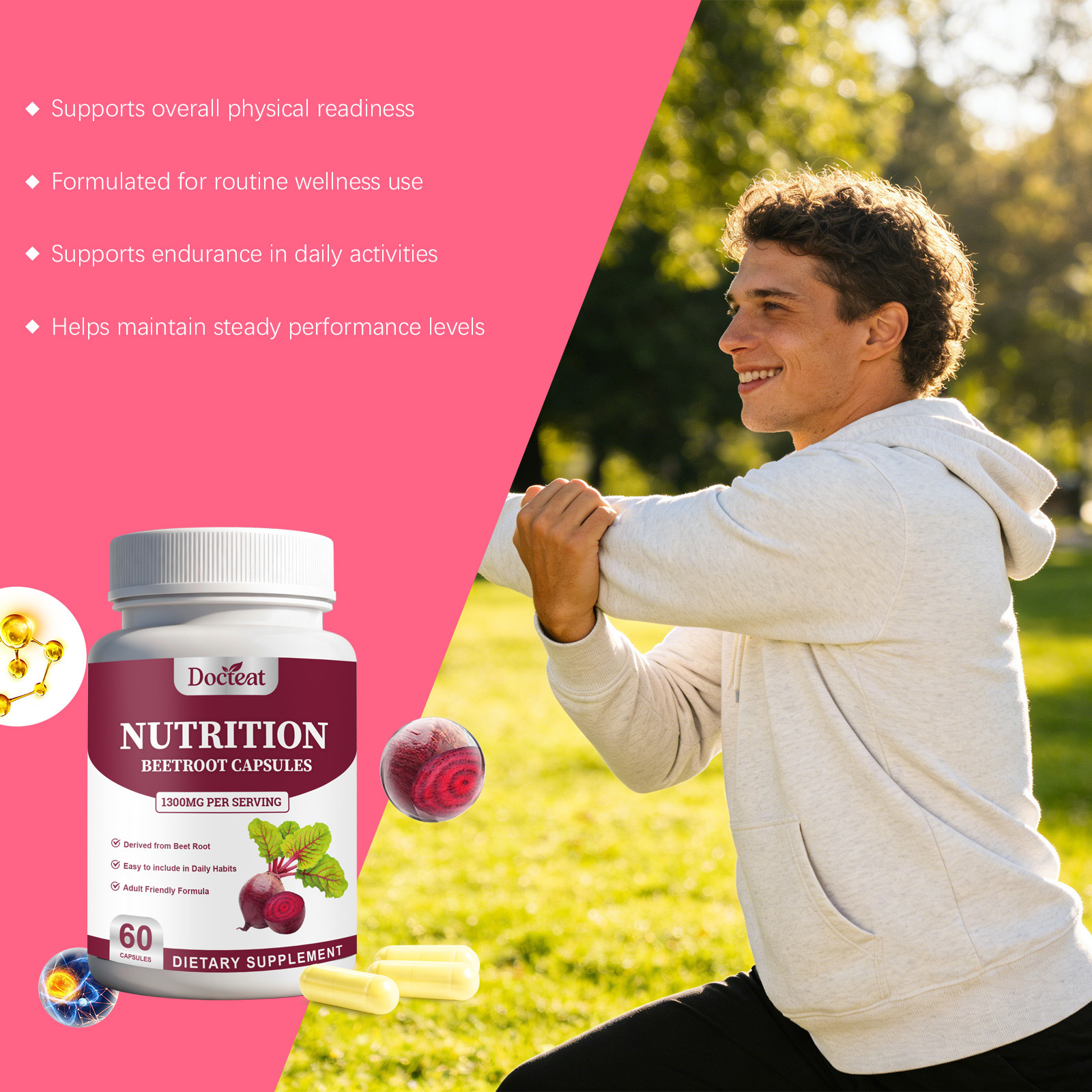 Beet Energy Support Capsules