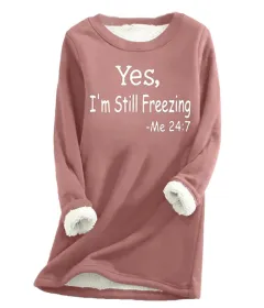 Autumn And Winter Women's Fleece-lined Women's Round Neck Sweater - Ltnswy311-4Xl - View 1