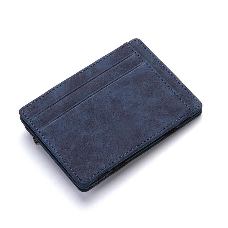 PU Creative Magic Wallet Flip Card Holder Men's Lady's Wallet Zipper Coin Purse Short — foto 7
