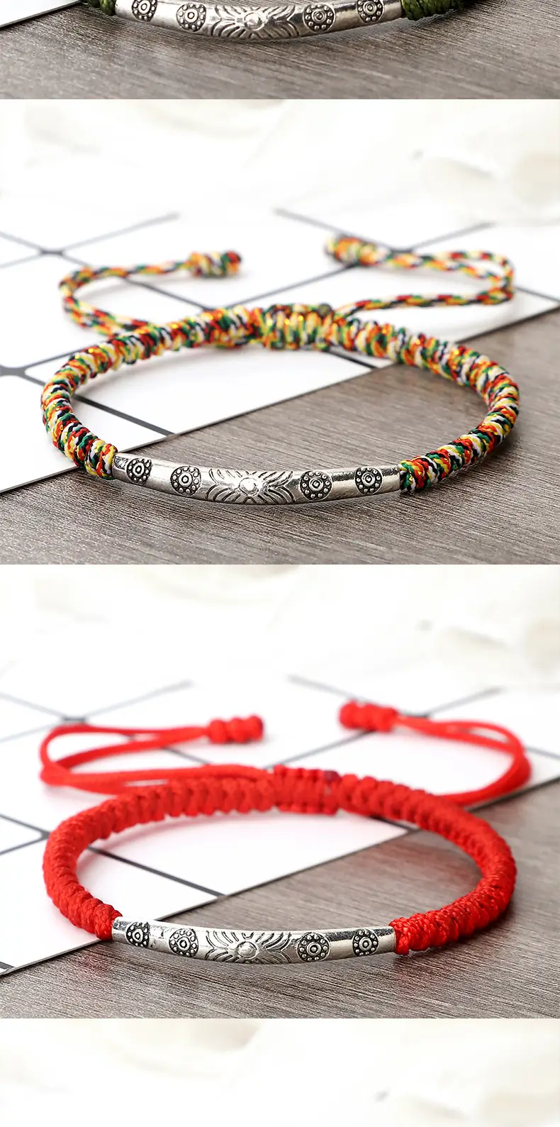 Round Handmade Ornament Simple Bracelet Wrist Chain