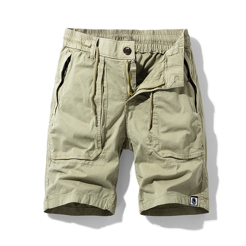 Workwear With Pocket Shorts Men's Loose Wide Leg