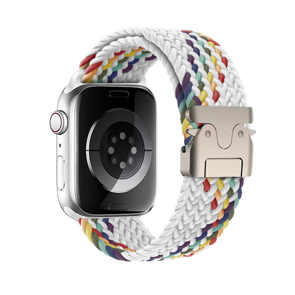 Parachute-buckle Braided Nylon Loop Watch Strap