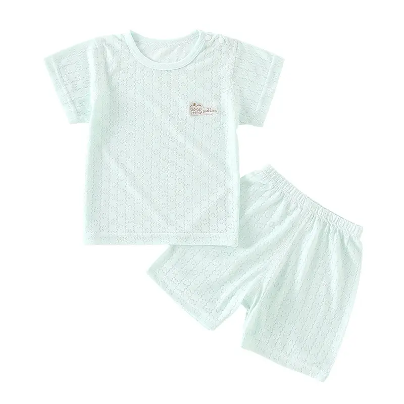Summer Two-piece Kids Outfit Top And Shorts