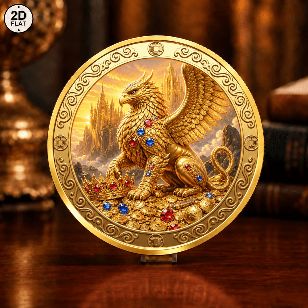 Novelty Gold Coin With A Shiny Edge Commemorative Coin