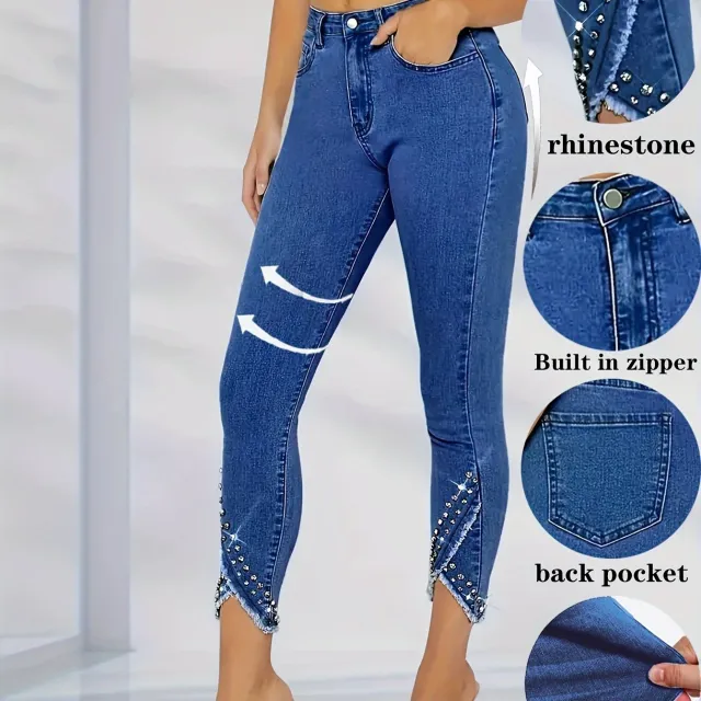 Women's Casual Slim Versatile Pants Navy Blue - Shop at LoveMi