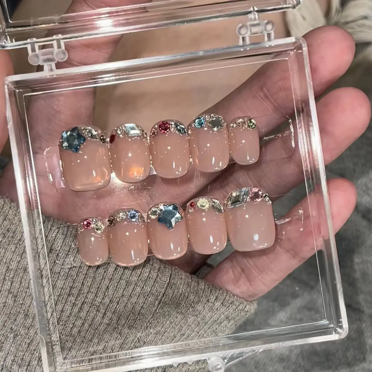 Fingertip Star River Short Wear Nail Tip Customization