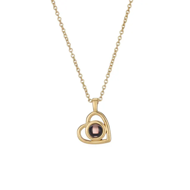 Languages Necklace Female S925 Silver Yellow Gold - Shop at LoveMi