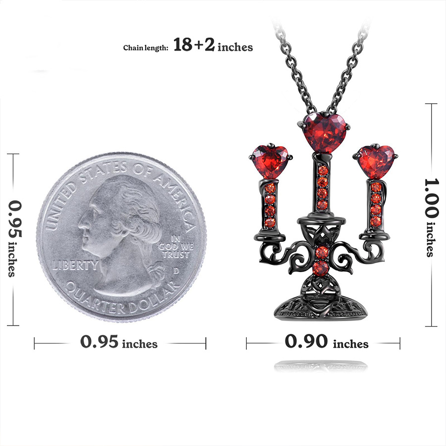 European And American Retro Hollow Candlestick Clavicle Chain Gothic