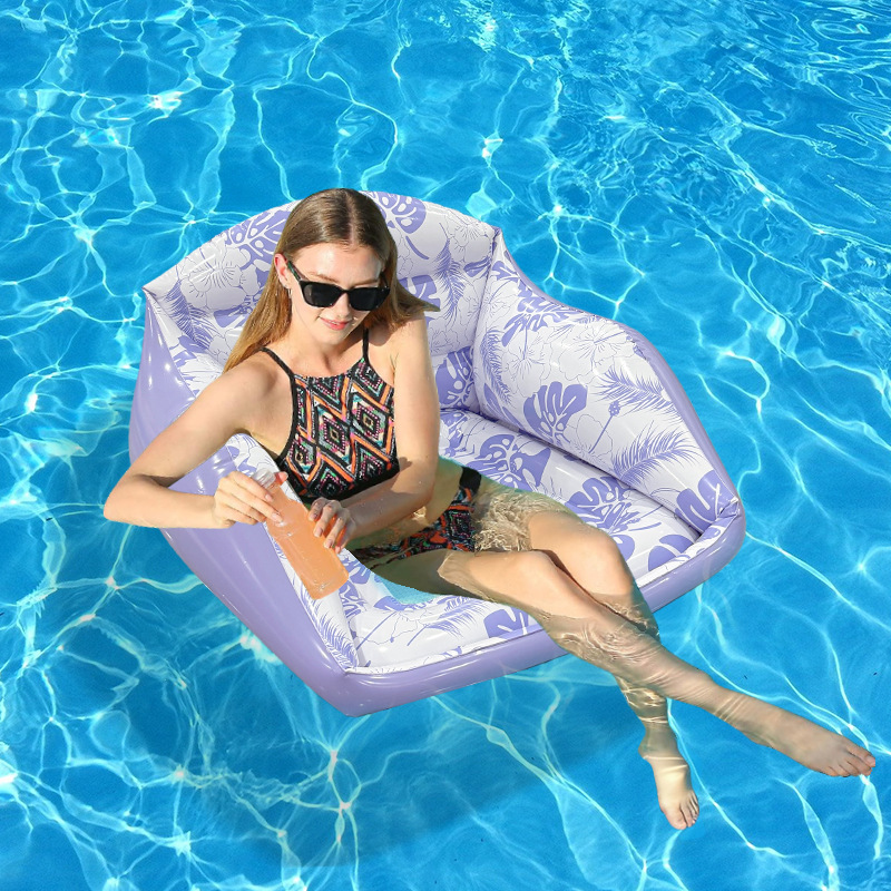 Square Water Sofa Single Mesh-seat Inflatable Sofa