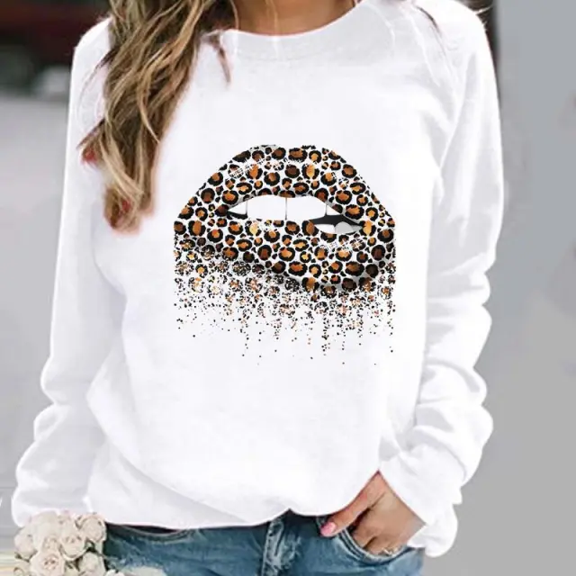 XINGX Printed Pattern Round Neck Sweater Pwy28219 - Shop at LoveMi