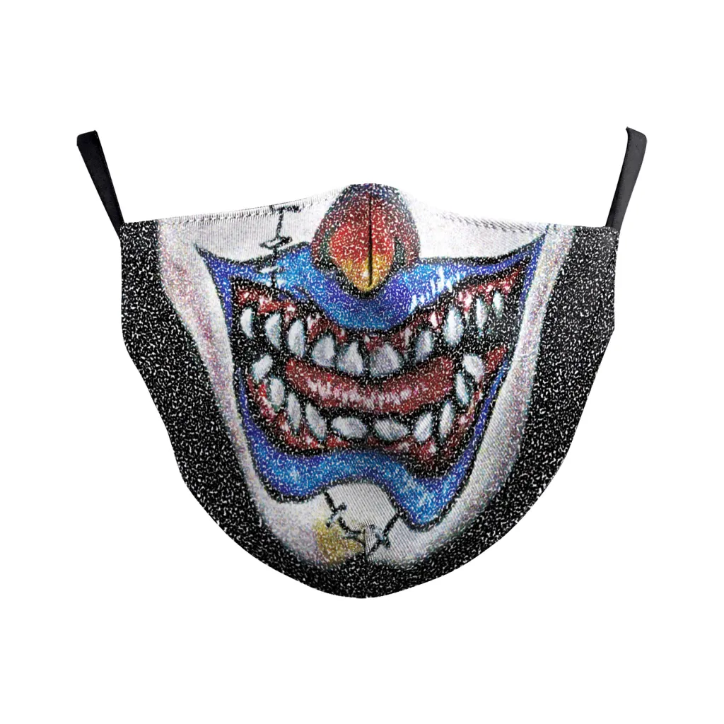 Digital Printing Wansheng Ghost Face Skull Double-layer Dust Mask - B178 078