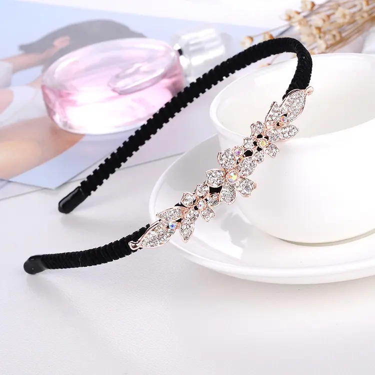 Rhinestone Bow Headband for Women Head Accessories