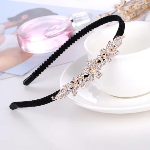 Rhinestone Bow Headband for Women Head Accessories