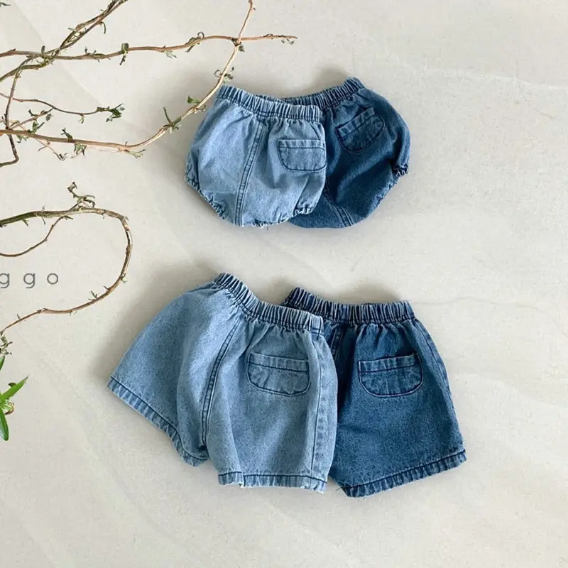 Korean Style Denim Hot Pants Summer Infant