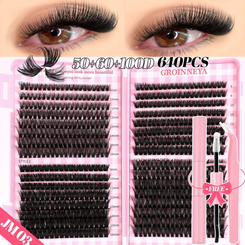 European And American Christmas Dense Segmented High Volume False Eyelash Set 10