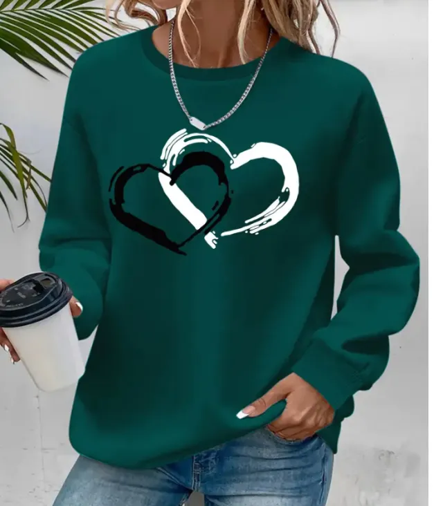 Season Popular Velvet Padded Long Sleeve Dark Green - Shop at LoveMi