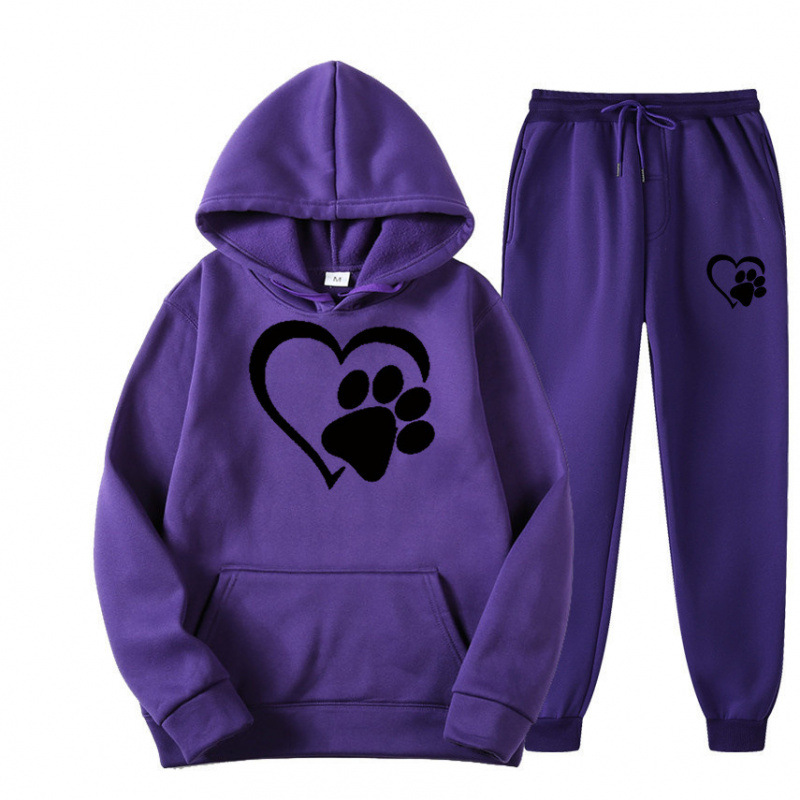 Mens And Womens Printed Hoodie Sets For Fall And Winter