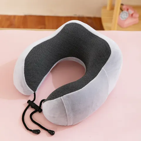 U-shape Pillow Travel of Memory Foam Neck Siesta Magnetic