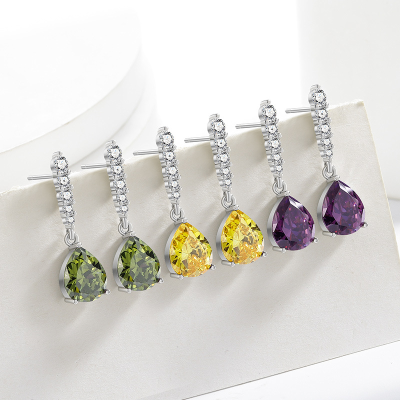 Cercei Vintage Micro Pave AAA Cubic Zirconia Teardrop - Cercei de lux pentru femei pentru bijuterii de nuntă