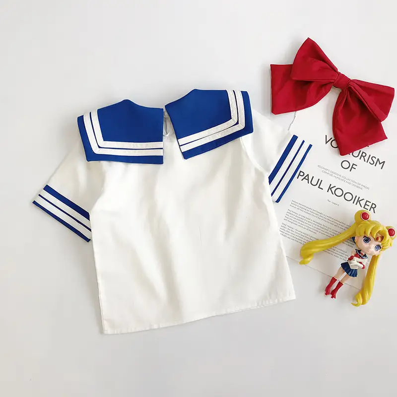 Cartoon College Style Kindergarten Bow Children Suit