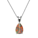 Waterdrop Opal Pendant Necklace For Women Elegant And High-end view 11