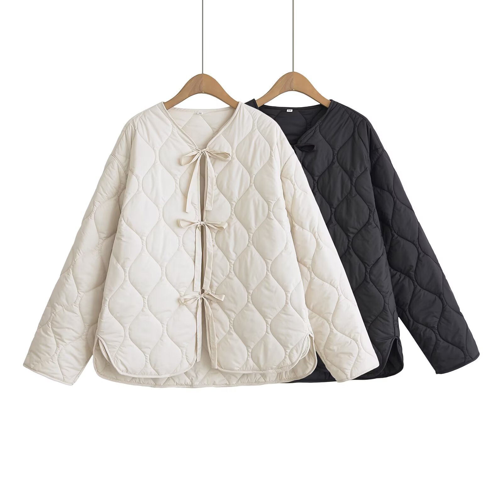 European And American-style Fashionable Cotton Coat For Women With A Heart-shaped Pattern