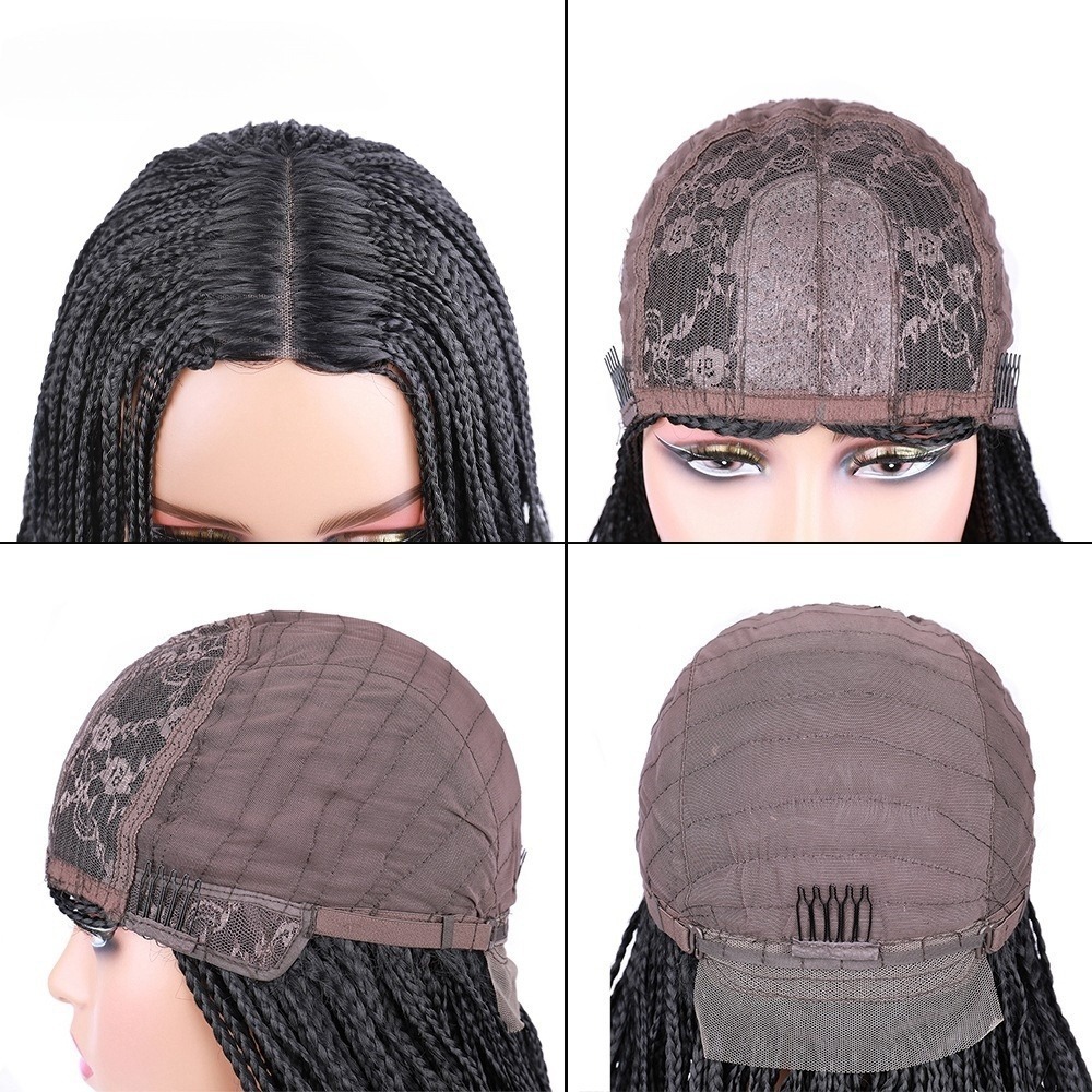 African Braid Long Hair Synthetic Wigs Women 3