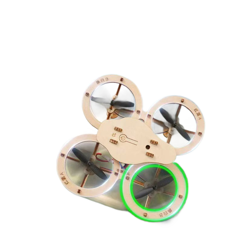 Wooden Assembled DIY Quadcopter Drone