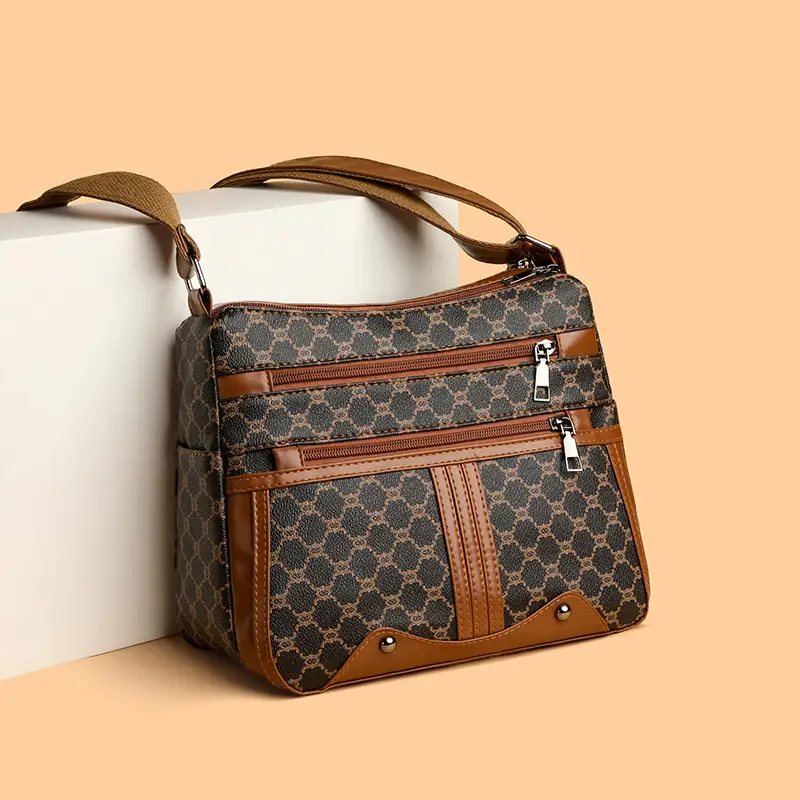 Women's Large-capacity Stitching Pattern Bag