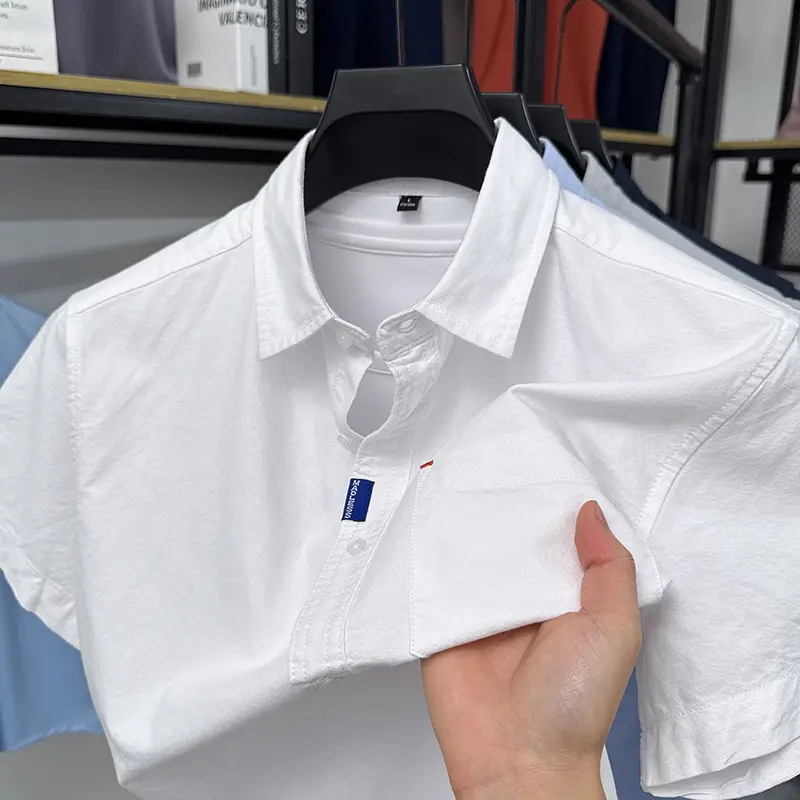 Mens Business-Casual Breathable Cotton Shirt