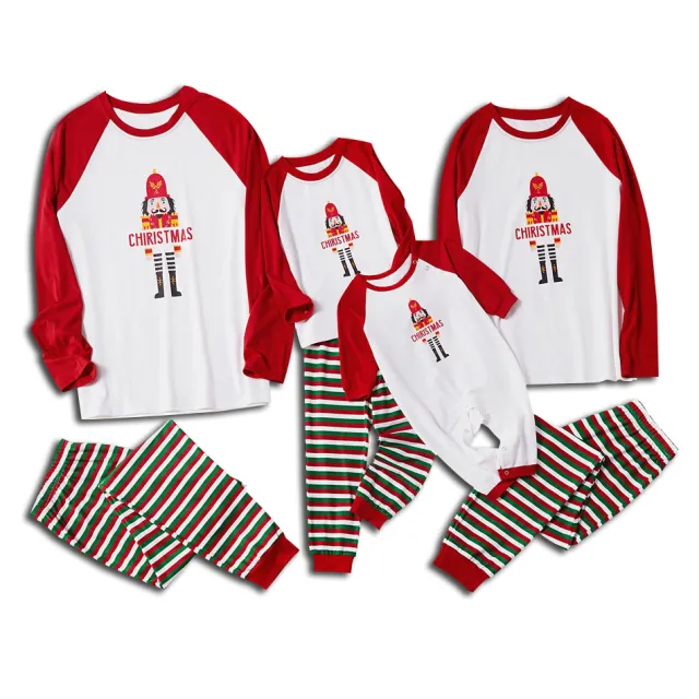 European And American Christmas Parent child Pajamas Suit Striped Suit Men'S M - Shop at LoveMi
