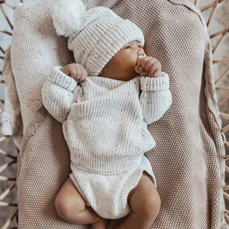 Childrens Knitted Top Babys Fallwinter Base Layer