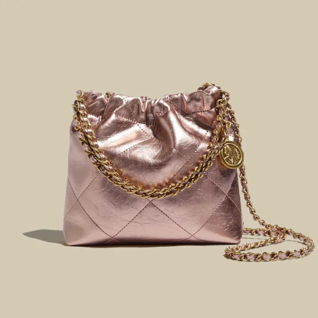 Special interest Design Rhombus Bucket Tote Bag Pink - Shop at LoveMi