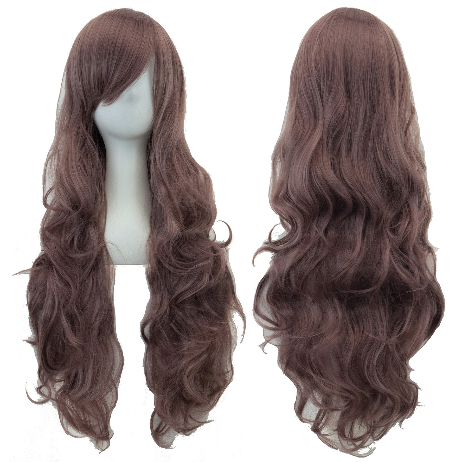 Pure Color All-matching COS Long Curly High-temperature Fiber Wig 12