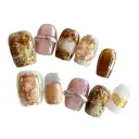 Niche High-end Design Hand-painted Velvet Cat-eye Earrings view 4