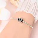 Shimmering Zircon Copper-Plated Silver Travel Camera Beaded Bracelet view 4