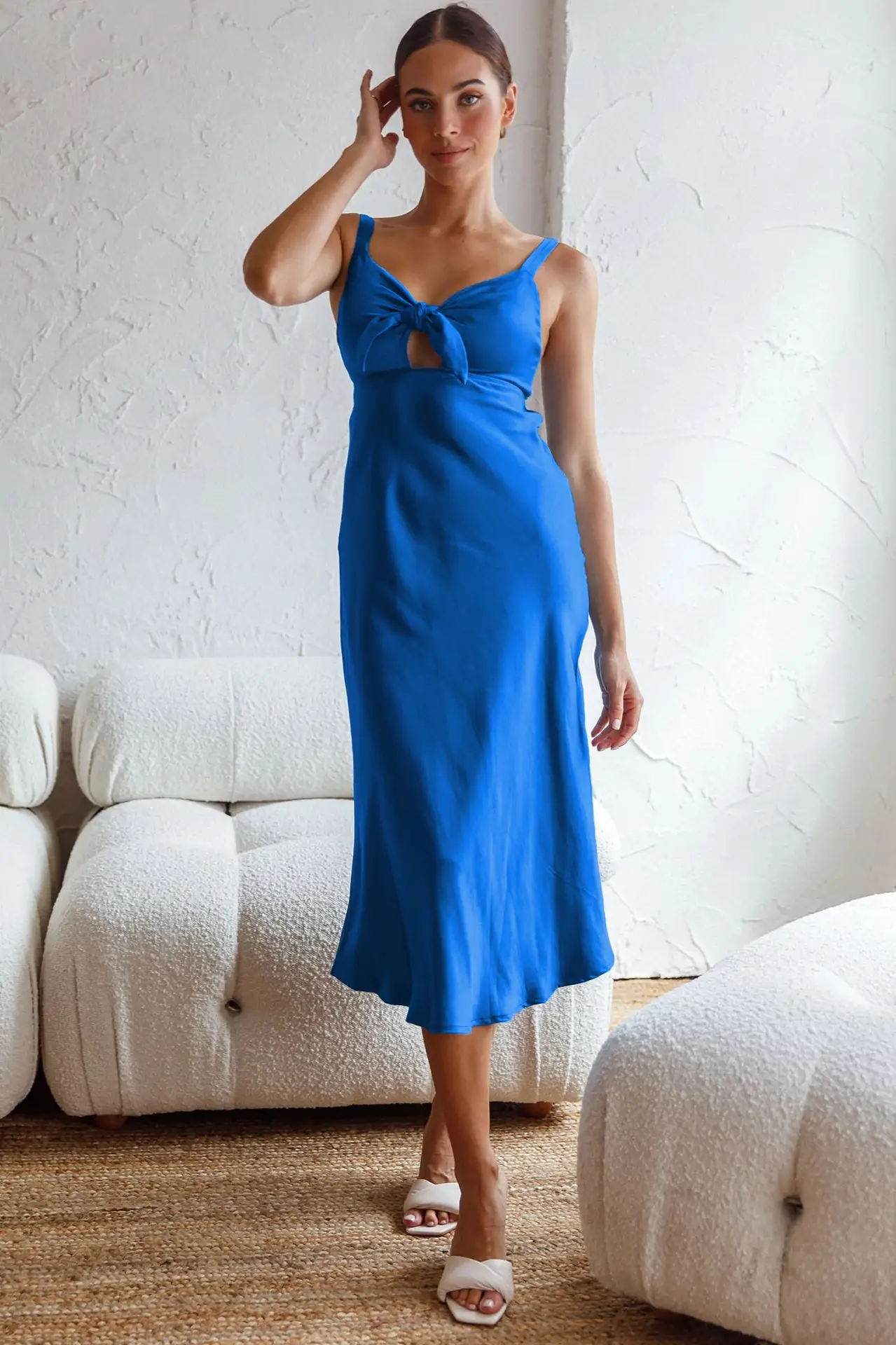 Summer Women's Clothing Dress Fashion Suspenders High Elastic Silk