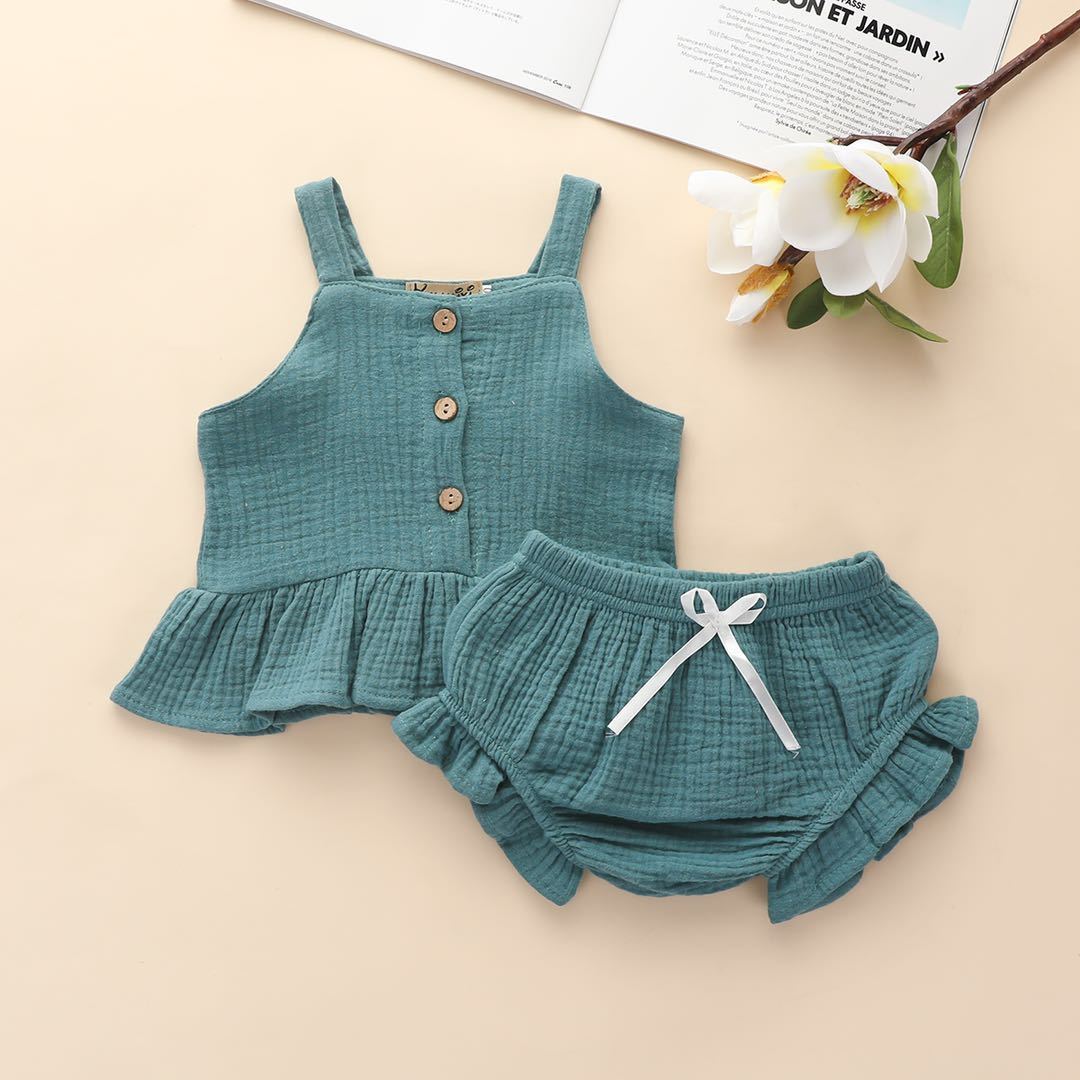 Title 3, New Girls Casual Suit Candy Color Suspender Sh...