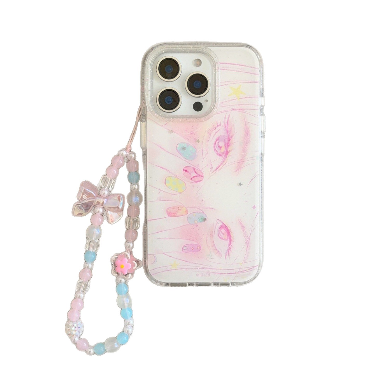 Butterfly-shaped Rounded-edge Cartoon Phone Case For Nail Art Enthusiasts