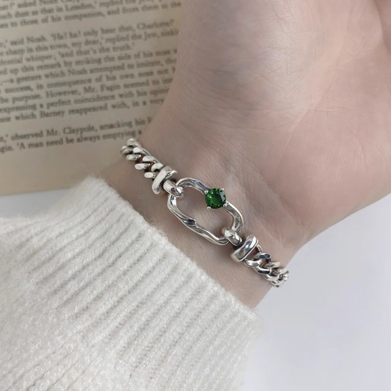 Simple Geometric Hollow Ring Bracelet Female Retro