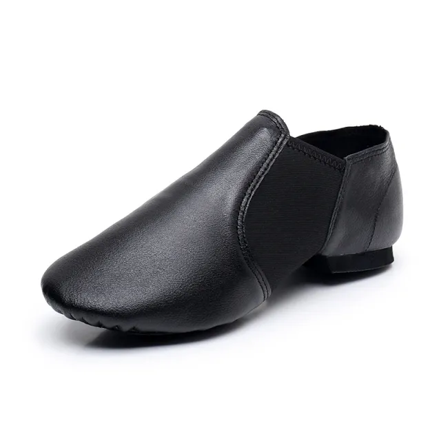 Genuine Leather Practice Shoes Soft soled Jazz Dance Shoes Black - Shop at LoveMi