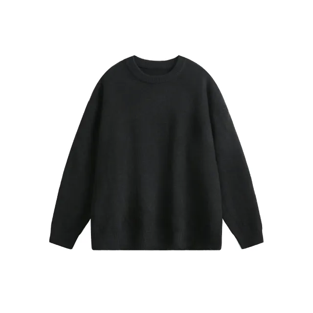 Autumn New Simple Loose Couple Sweater For Women Black - Shop at LoveMi
