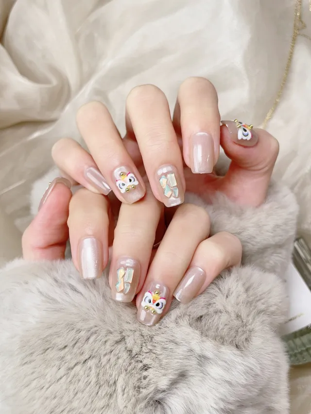 Handmade Wear Armor New UV Nail Beauty Patch L05 Oriental Lion - Shop at LoveMi