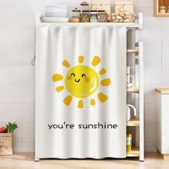 Practical Storage Rack Sundries Shade Curtain Wardrobe Dustproof Ugly - Warm Sunshine - View 1