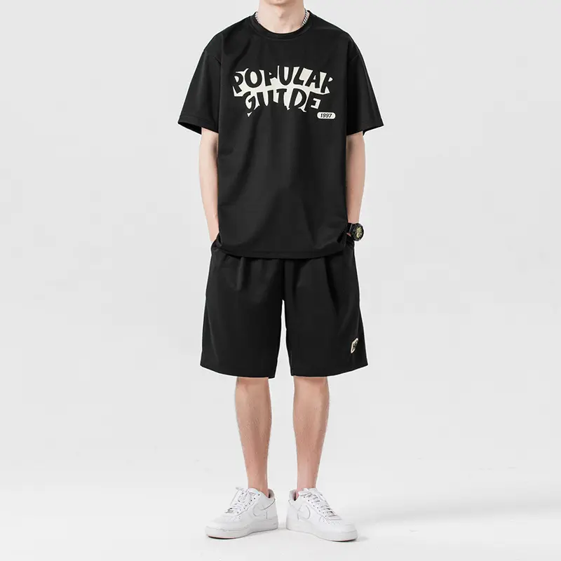 Sports Suit Summer Short Sleeve Shorts Set