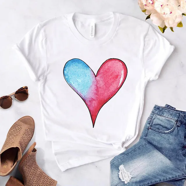 Women's Loose Round Neck Short Sleeve Top - D11 1-L