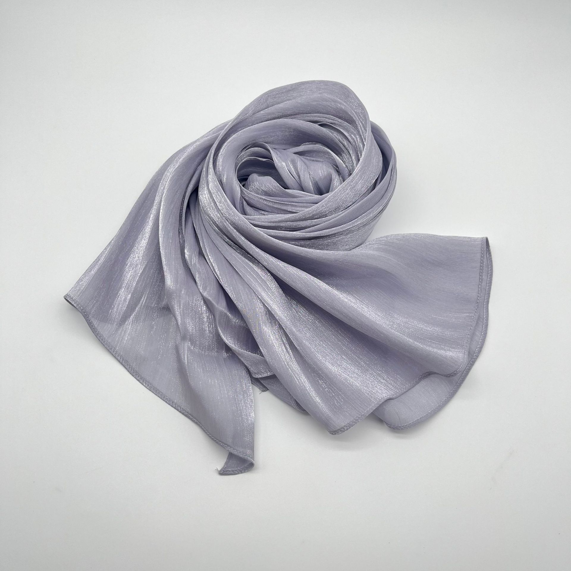 Shiny Satin Scarf Malay Scarf - Image 24