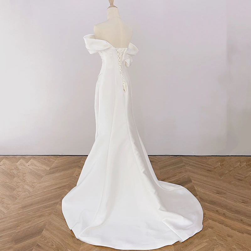 Satin Fishtail Maxi Dress, picture 2 of 6