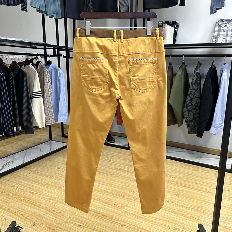 Comfortable Skin-friendly Breathable Slim-fit Straight Cropped Pants